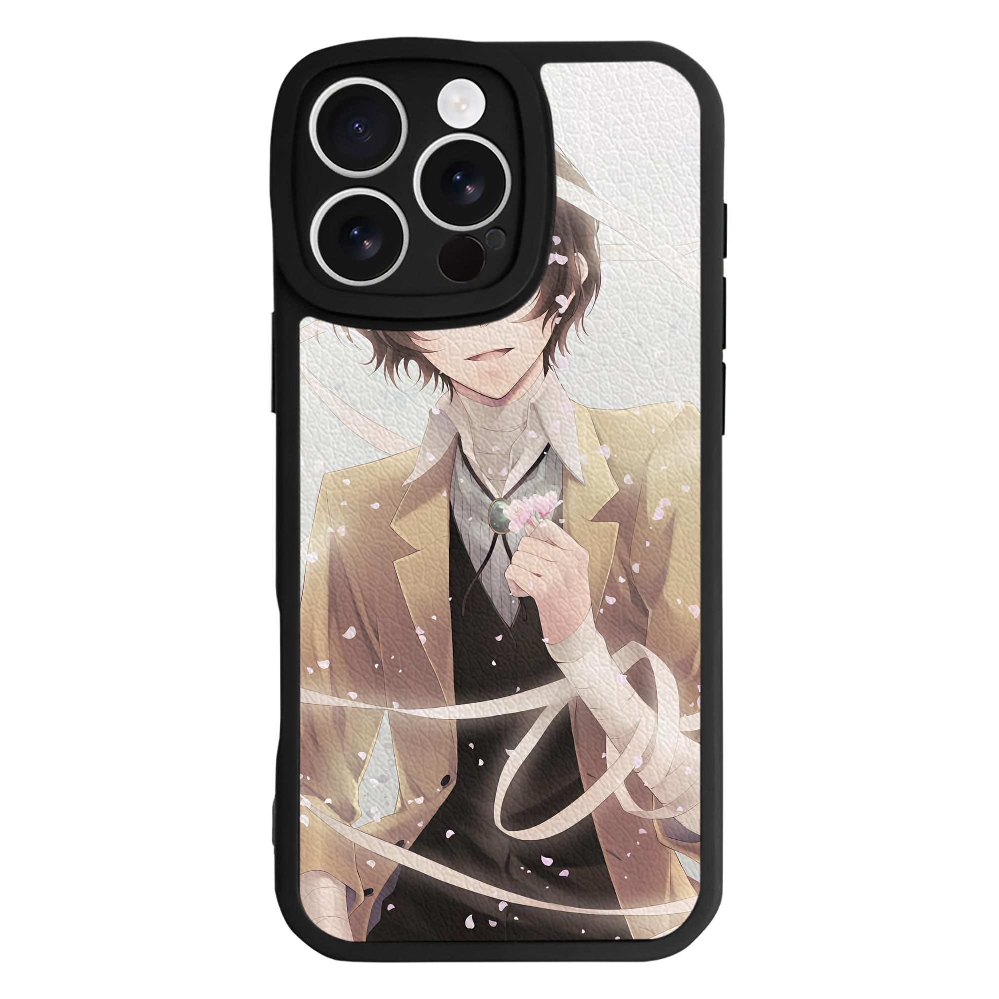 （画像用） 文豪ストレイドッグス Bungo Stray Dogs 【iPhone 16シリーズ対応】シリコンスマホケース（レザー調） 材質：シリコン